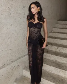 Natalie Rolt Naomi Dress Black Size 6 for rent on The Volte - image 1