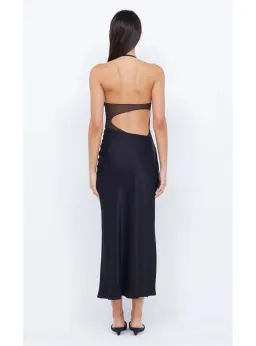 Bec & Bridge Marina Asym Maxi Dress Black Size AU 8  for rent on The Volte - image 2