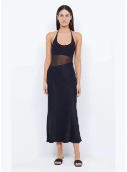 Bec & Bridge Marina Asym Maxi Dress Black Size AU 8  for rent on The Volte - image 1