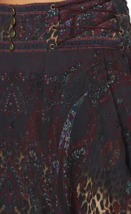 Camilla Layered Shaped Yoke Mini Skirt Print Size S/AU 8  for rent on The Volte - image 4