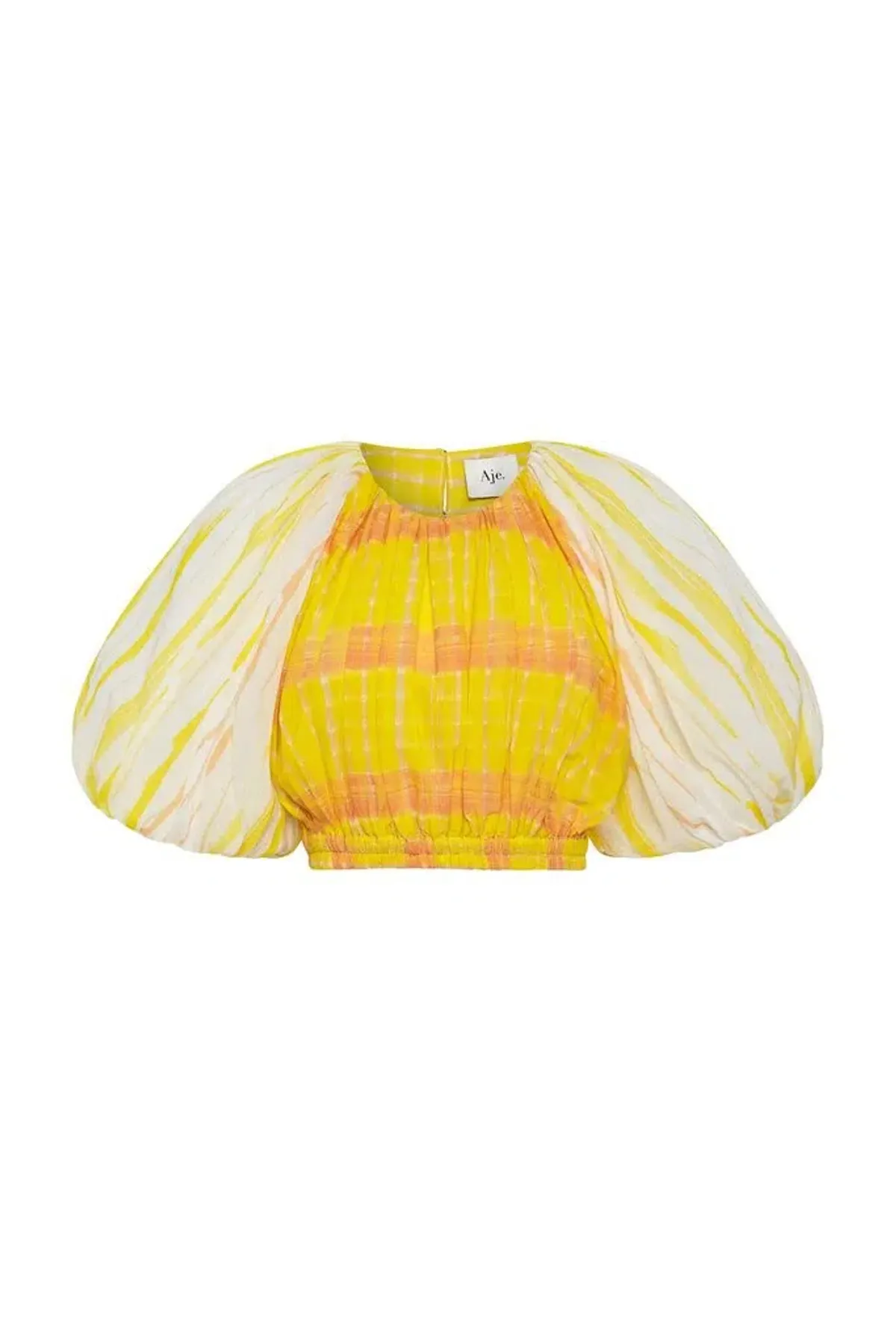 Aje Wilderness Cropped Top Yellow Multi Size 8 - Image 3