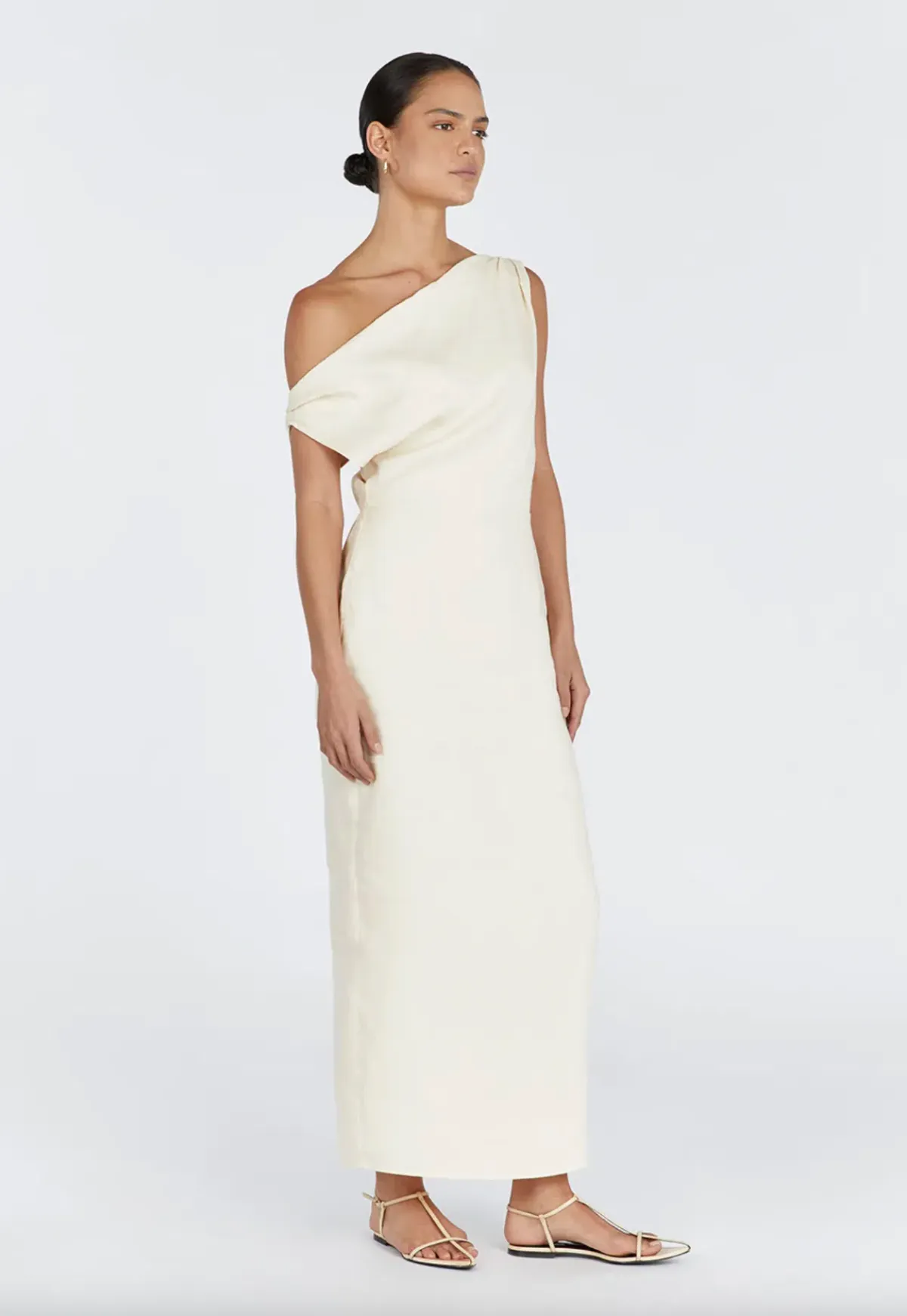 Dissh Cass Buttermilk Linen Midi Dress - Image 4