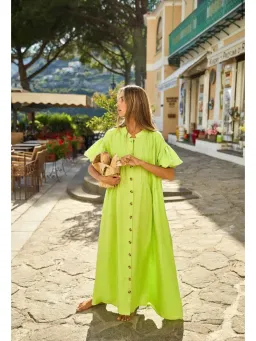 La Boheme Poppy Dress Wild Lime One Size for rent on The Volte - image 1