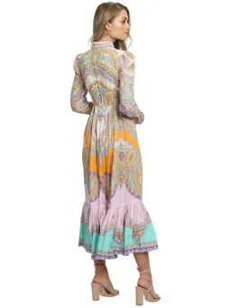 Zimmerman Lola Paisley Dress in Multi Print Size 1 / AU 10 for rent on The Volte - image 3
