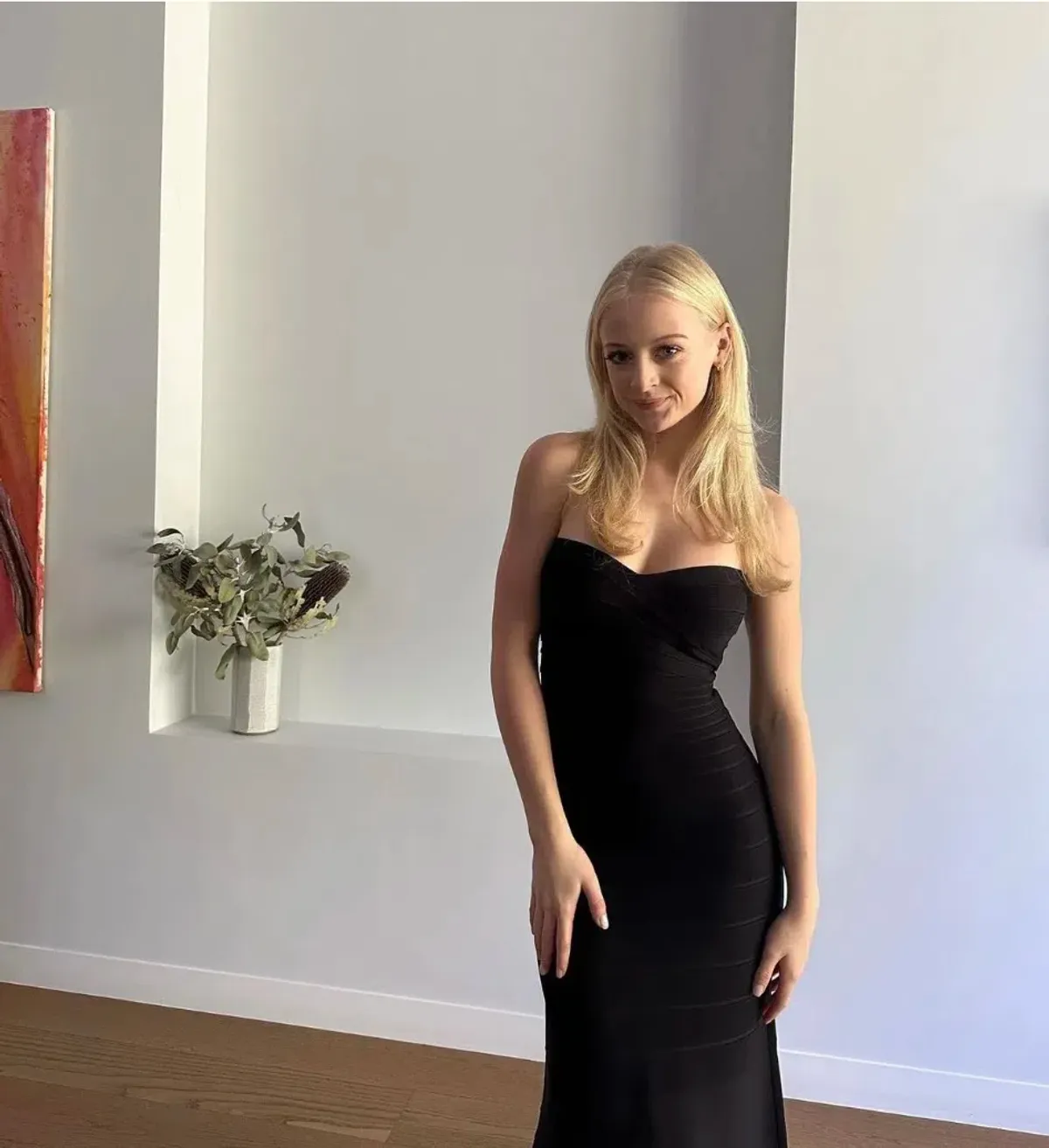 Herve Leger Sara Gown Size Black Small / AU 8 - Image 3