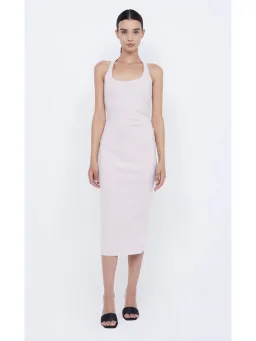Bec & Bridge Cyndie Halter Midi Dress in Vanilla Bean Size AU 8 for rent on The Volte - image 1