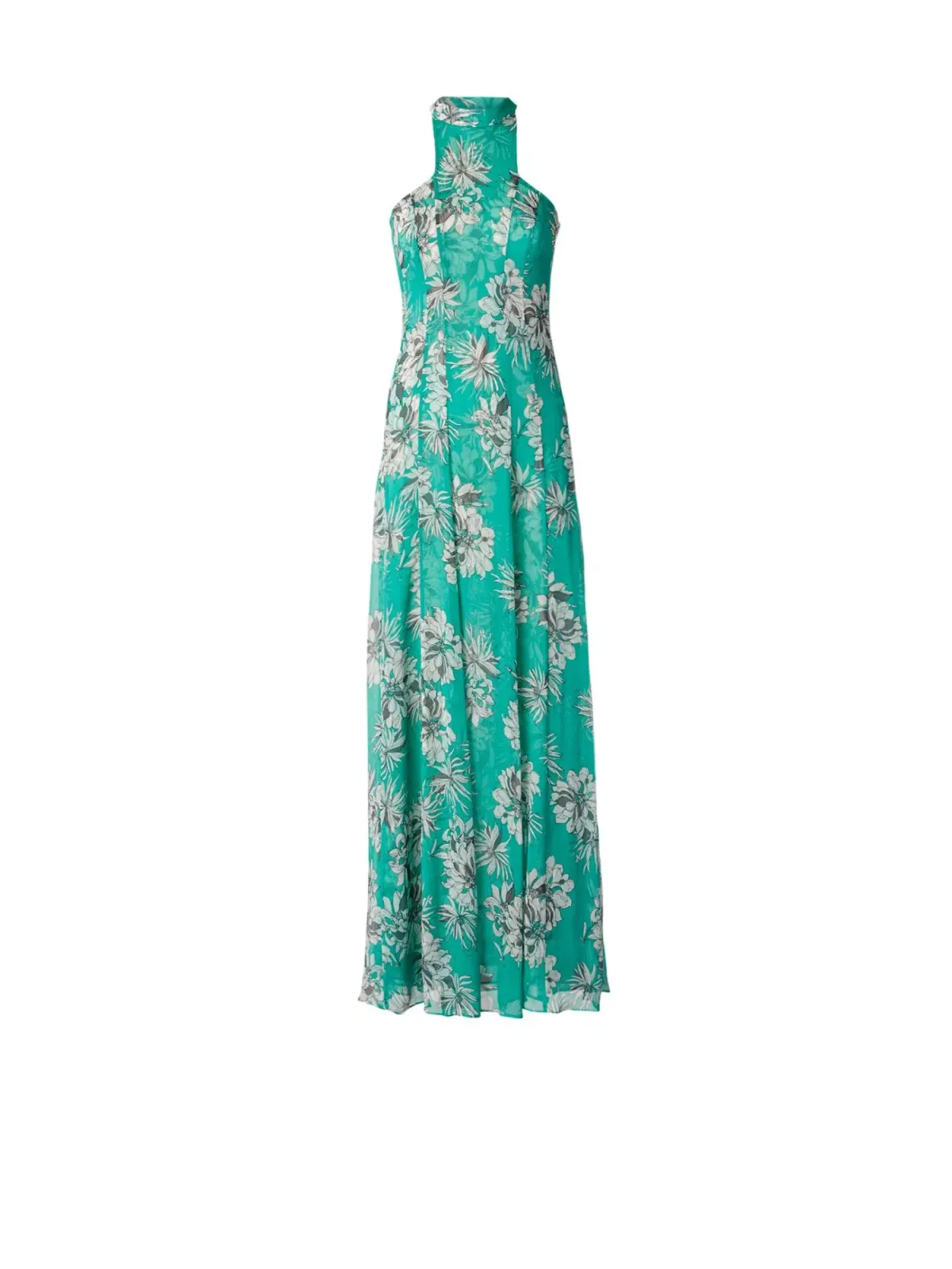 Scanlan Theodore Silk Georgette Floral Dress Spearmint Size AU 12 - Image 5