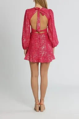 Rebecca Vallance Valencia Mini Dress Pink Size 8 for rent on The Volte - image 3