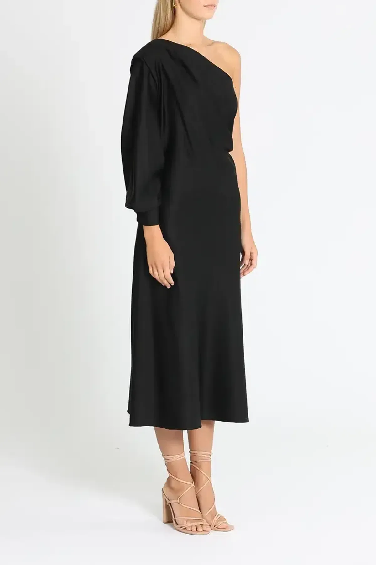 Arnsdorf Wendy Midi Dress in Black Size 12 - Image 2
