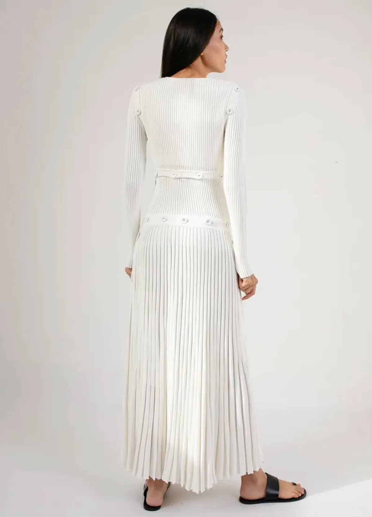 Christopher Esber Deconstruct Dress White - Image 5