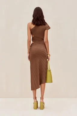 Cult Gaia Lurenz  Midi Dress Affogato Size XS/AU 6 for rent on The Volte - image 3
