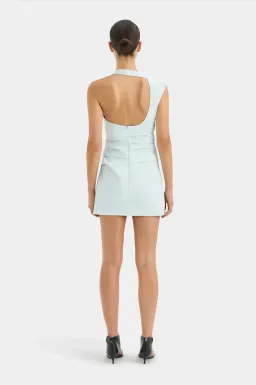 Sir The Label Azul Gathered Mini Dress Ice Blue Size 1 / AU 8 for rent on The Volte - image 5