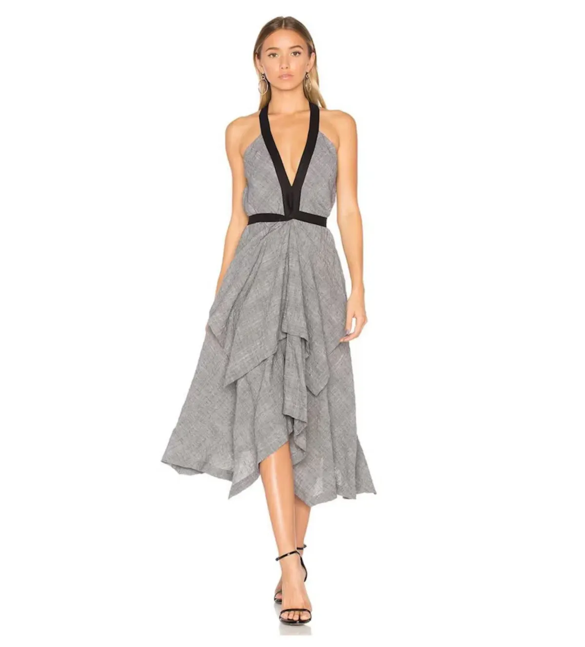 KITX Peace Dress In Grey/black Size 8 - Image 1