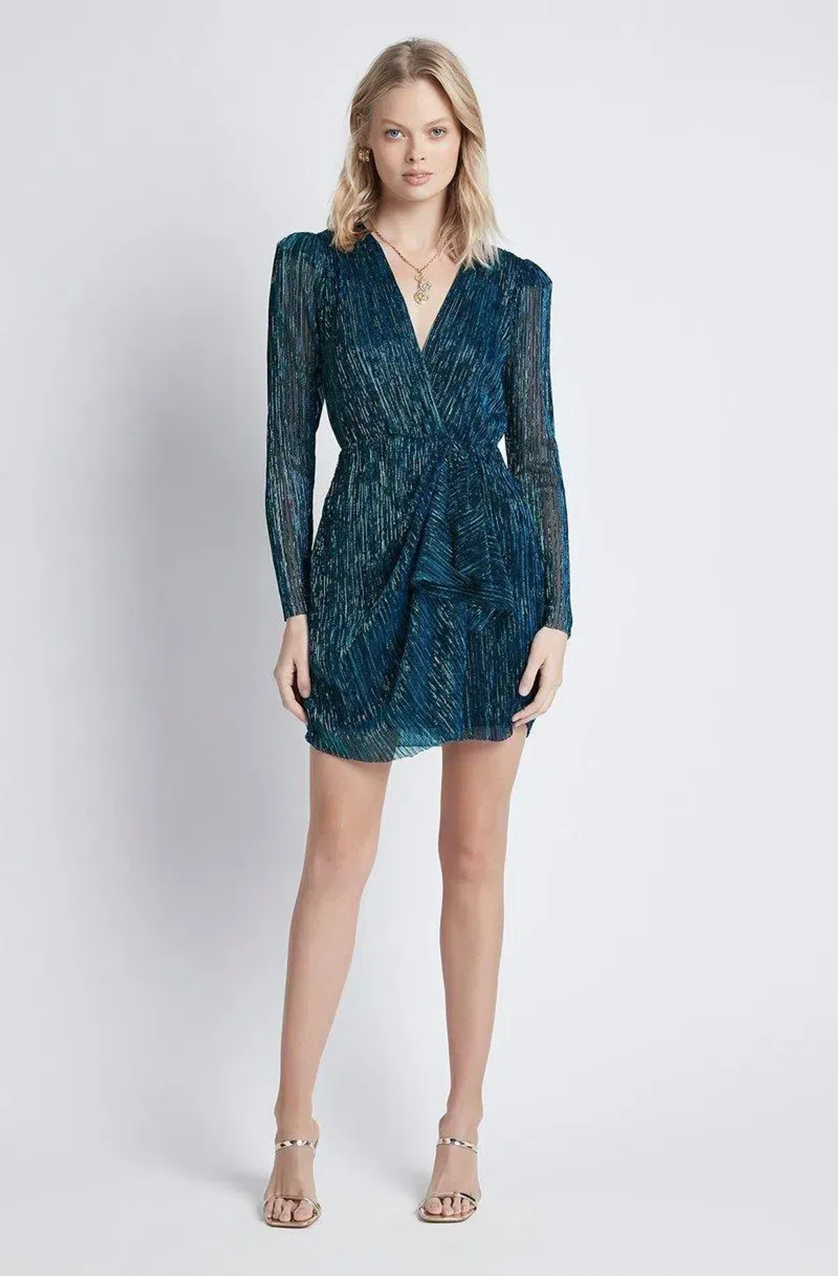 Sheike Atmosphere Dress Metallic Size 8 - Image 1