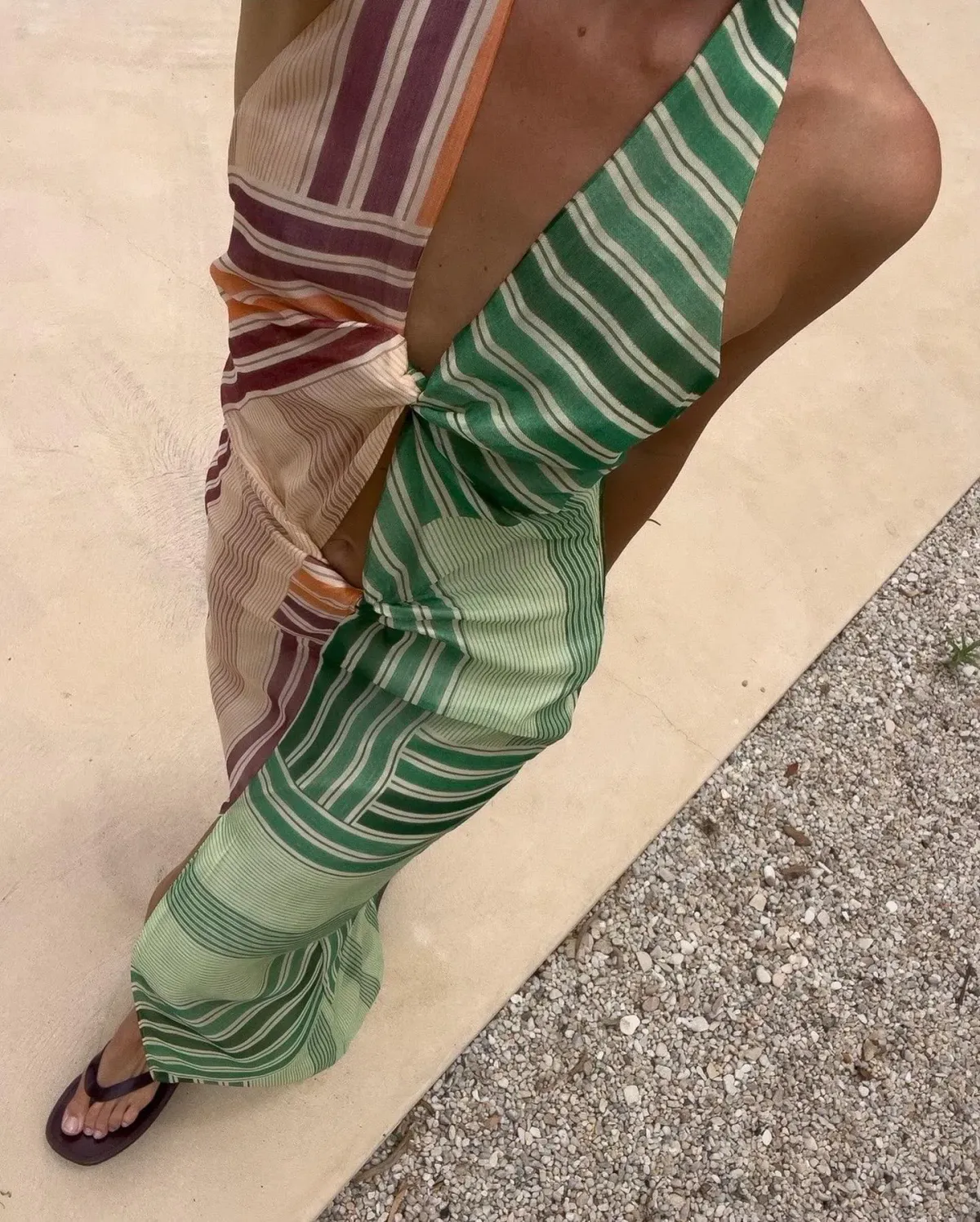 Sir the Label Marisol Twist Midi Dress Multi Print Size 8 - Image 4