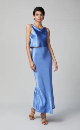 Bec & Bridge Delphine Top & Skirt Set in Cornflower Blue Size 8 for rent on The Volte - image 1