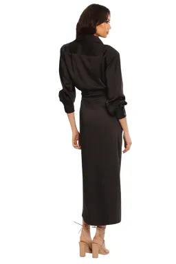 Ronny Kobo Bernice Dress in Black Size 6 for rent on The Volte - image 3