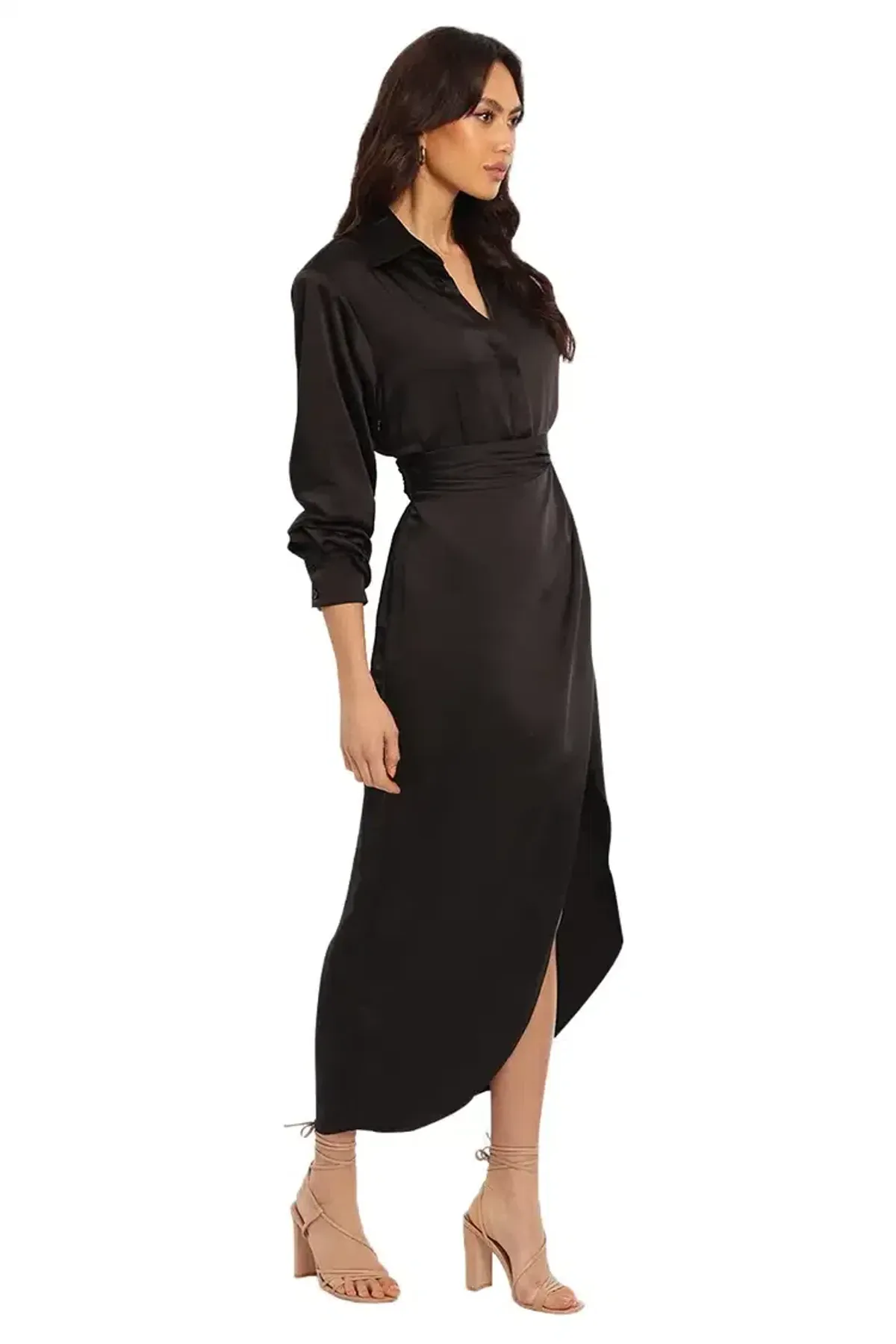 Ronny Kobo Bernice Dress in Black Size 6 - Image 2
