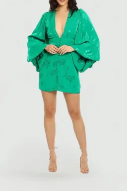 Rat and Boa Isabella Dress in Green Size 12 for rent on The Volte - image 1