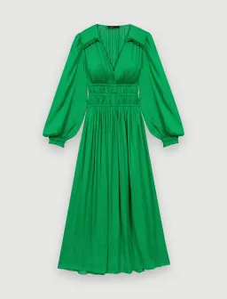 Maje Riannette Dress Midi Green Size 34 / AU 6 for rent on The Volte - image 4