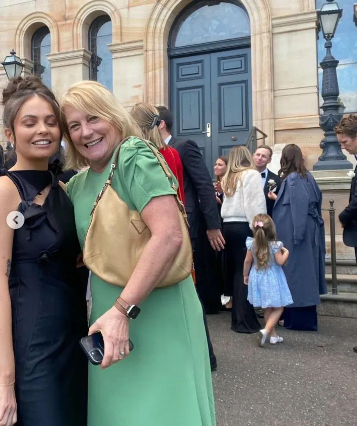 Coperni Asymmetric Flower Midi Dress Black (Size M/AU 6-8) - Image 5