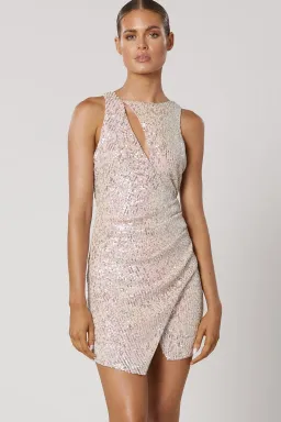 Winona Kiama Backless Sparkle Party Mini Dress Sequin Size XS / AU 6 for rent on The Volte - image 2