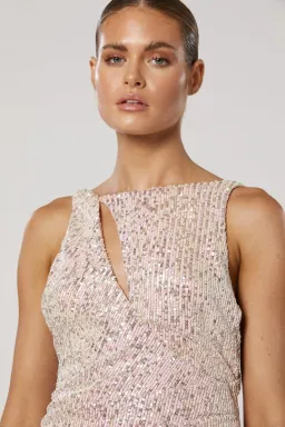 Winona Kiama Backless Sparkle Party Mini Dress Sequin Size XS / AU 6 for rent on The Volte - image 4