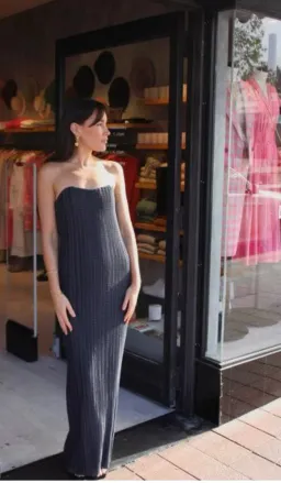 Camilla and Marc Elodie Evening Dress Charcoal Size XS / AU 6 for rent on The Volte - image 4