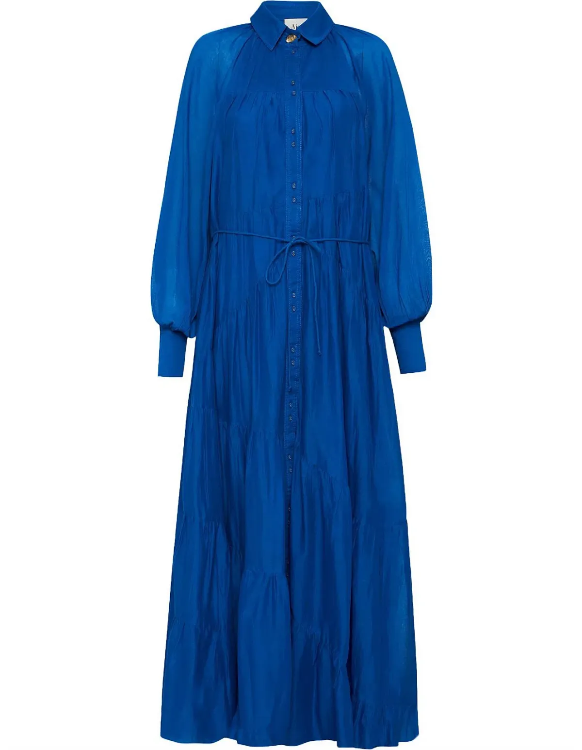 Aje Musing Smock Maxi Dress Blue Size 8 - Image 4