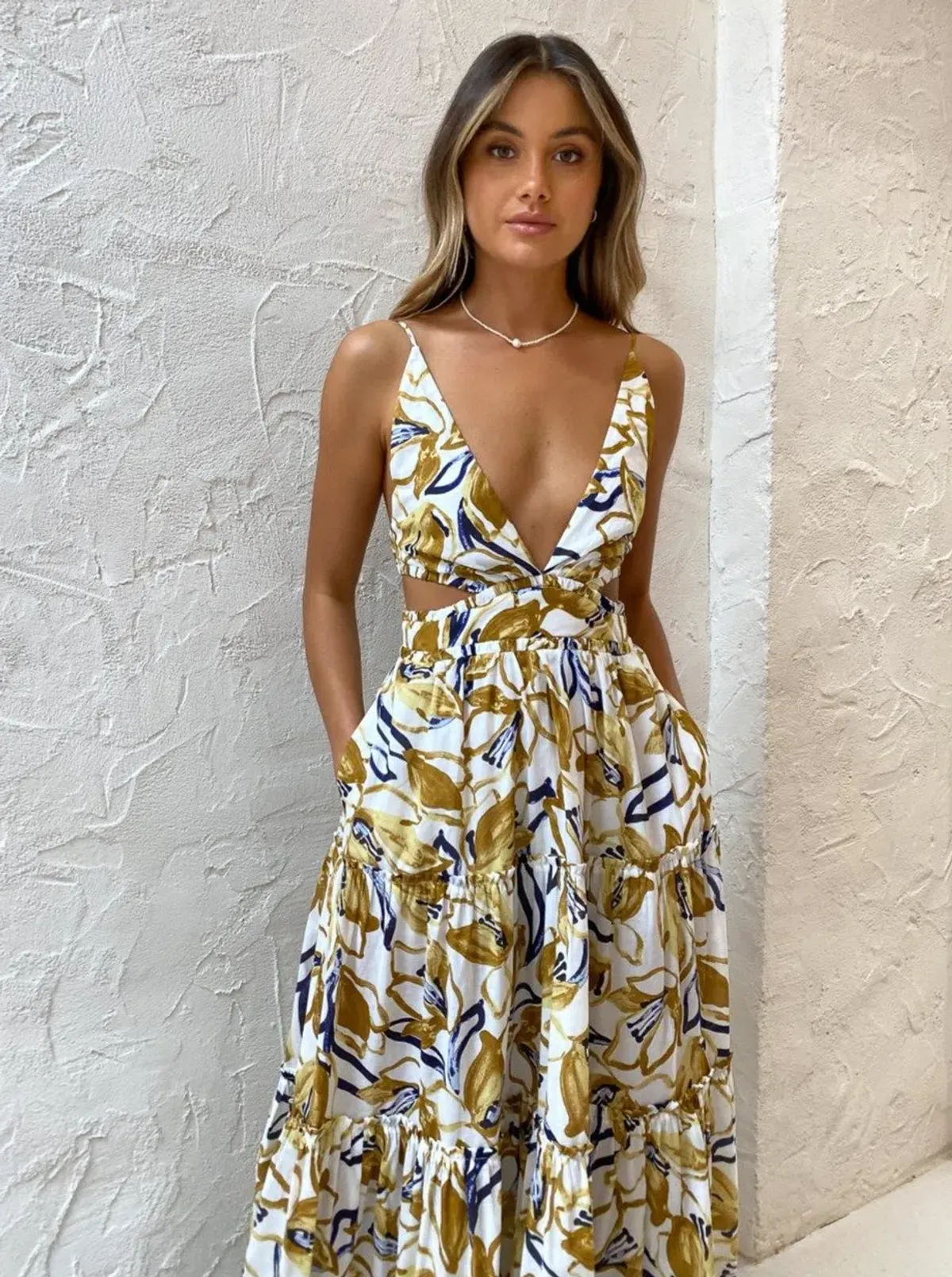 Bec & Bridge Eugenie Maxi Dress in Print Size AU 14 - Image 4