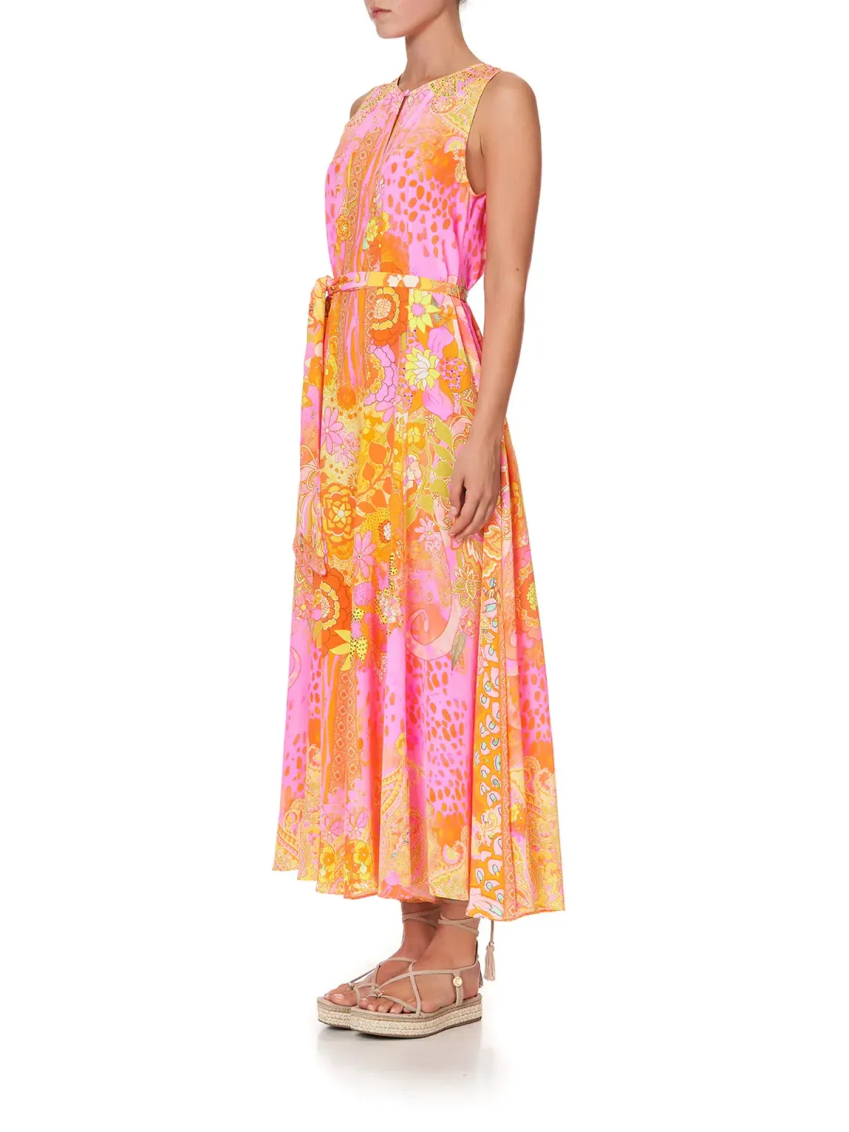 Camilla Hair Hair Hair Flared Jumpsuit Print Size AU 12 - Image 2