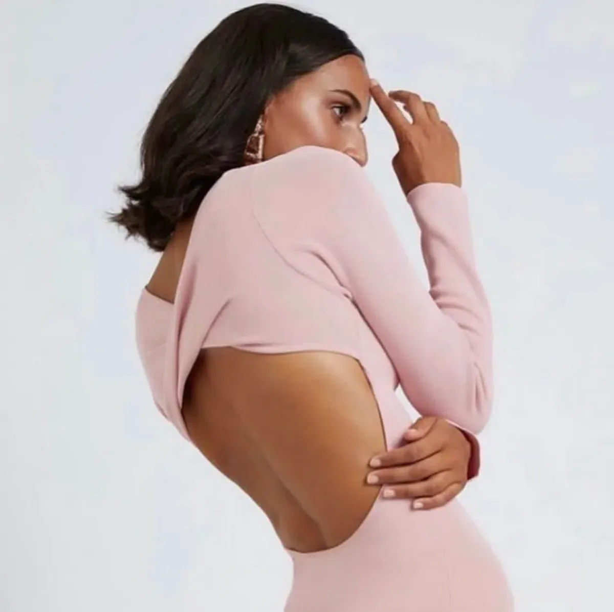 By Jonny Tina Twist Midi Dress in Pink Size Small / AU 8 - Image 3