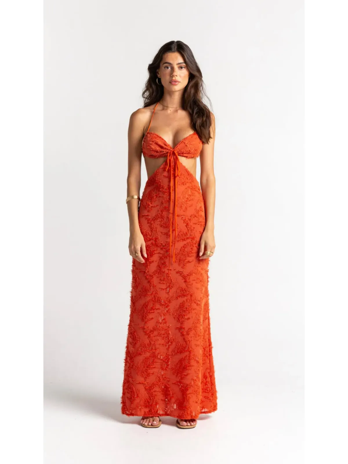 Arcina Ori Kara Dress Burnt Orange Size Small / AU 8 - Image 1