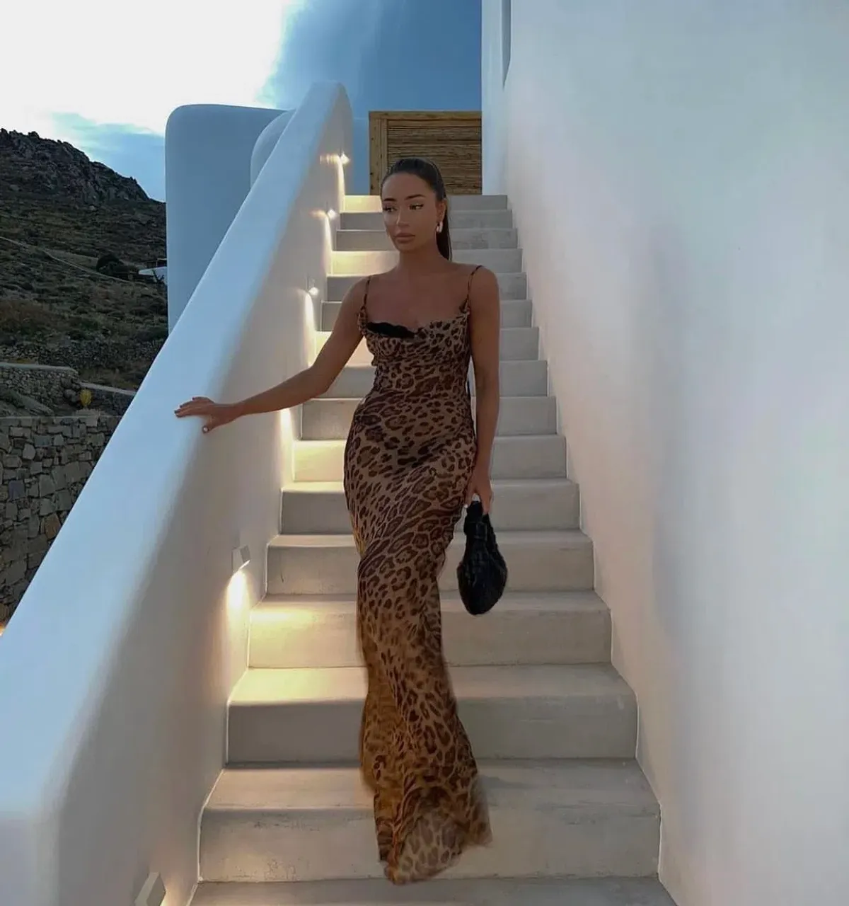 Rat & Boa Valentina Dress Leopard Print Size Small / AU 8 - Image 2