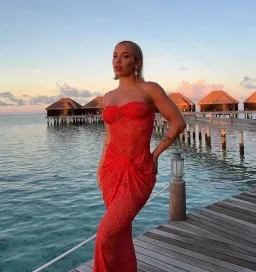 Natalie Rolt Naomi Dress Tangerine Size 1 / AU 8 for rent on The Volte - image 3