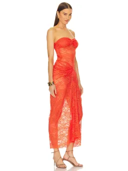 Natalie Rolt Naomi Dress Tangerine Size 1 / AU 8 for rent on The Volte - image 4
