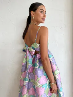 Alemais Luella Midi Dress Floral Size AU 10 for rent on The Volte - image 3