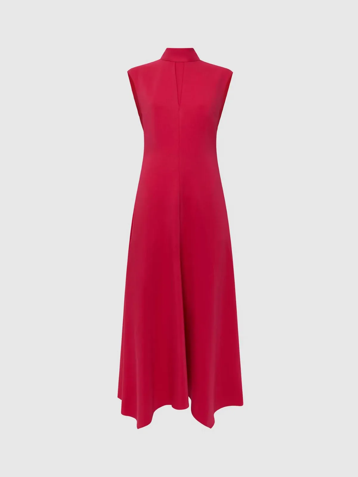 Reiss Livvy Open Back Midi Dress in Bright Pink Size 8  - Image 3