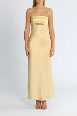 Bec & Bridge Carrie Maxi Dress in Yellow Champagne Size 6 for rent on The Volte - image 1