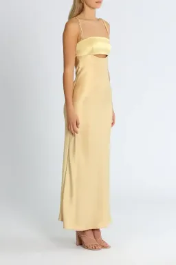 Bec & Bridge Carrie Maxi Dress in Yellow Champagne Size 6 for rent on The Volte - image 2
