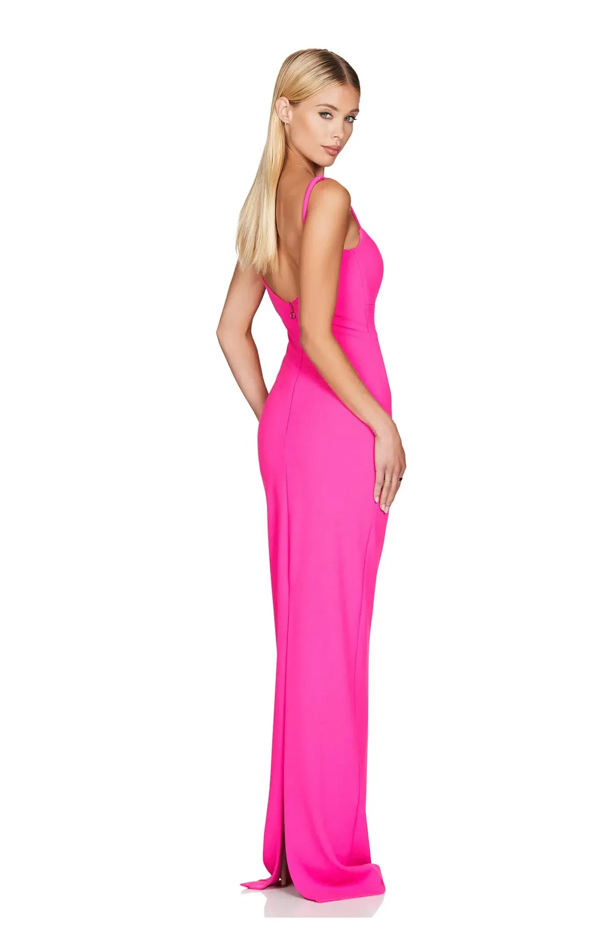 Love Nookie Bailey Maxi Dress Neon Pink Size 6 - Image 3