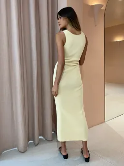 Bec & Bridge Sorbet Summer Midi Dress in Butter Size 10 for rent on The Volte - image 5