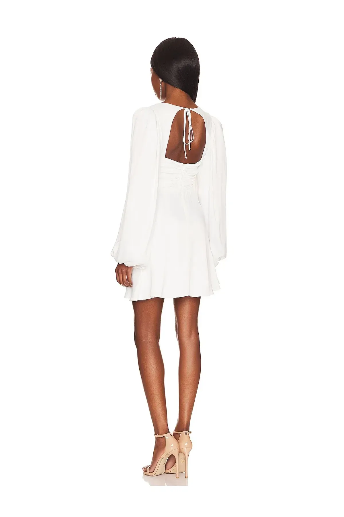 For Love and Lemons Beatrice Mini Dress White Size S / AU 8 - Image 3