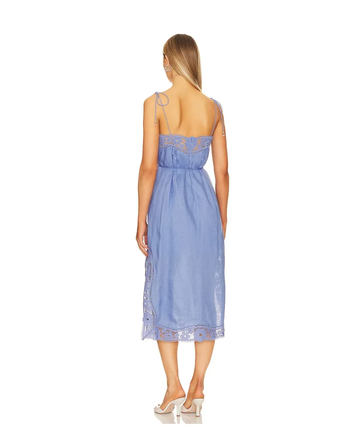 Zimmermann August Broderie Slip Dress Blue Size 1 /AU 10 - Image 3