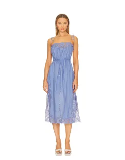 Zimmermann August Broderie Slip Dress Blue Size 1 /AU 10 for rent on The Volte - image 1