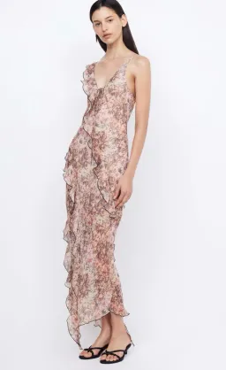 Bec & Bridge Courtney Frill Maxi Dress Versailles Floral Size 10 for rent on The Volte - image 2