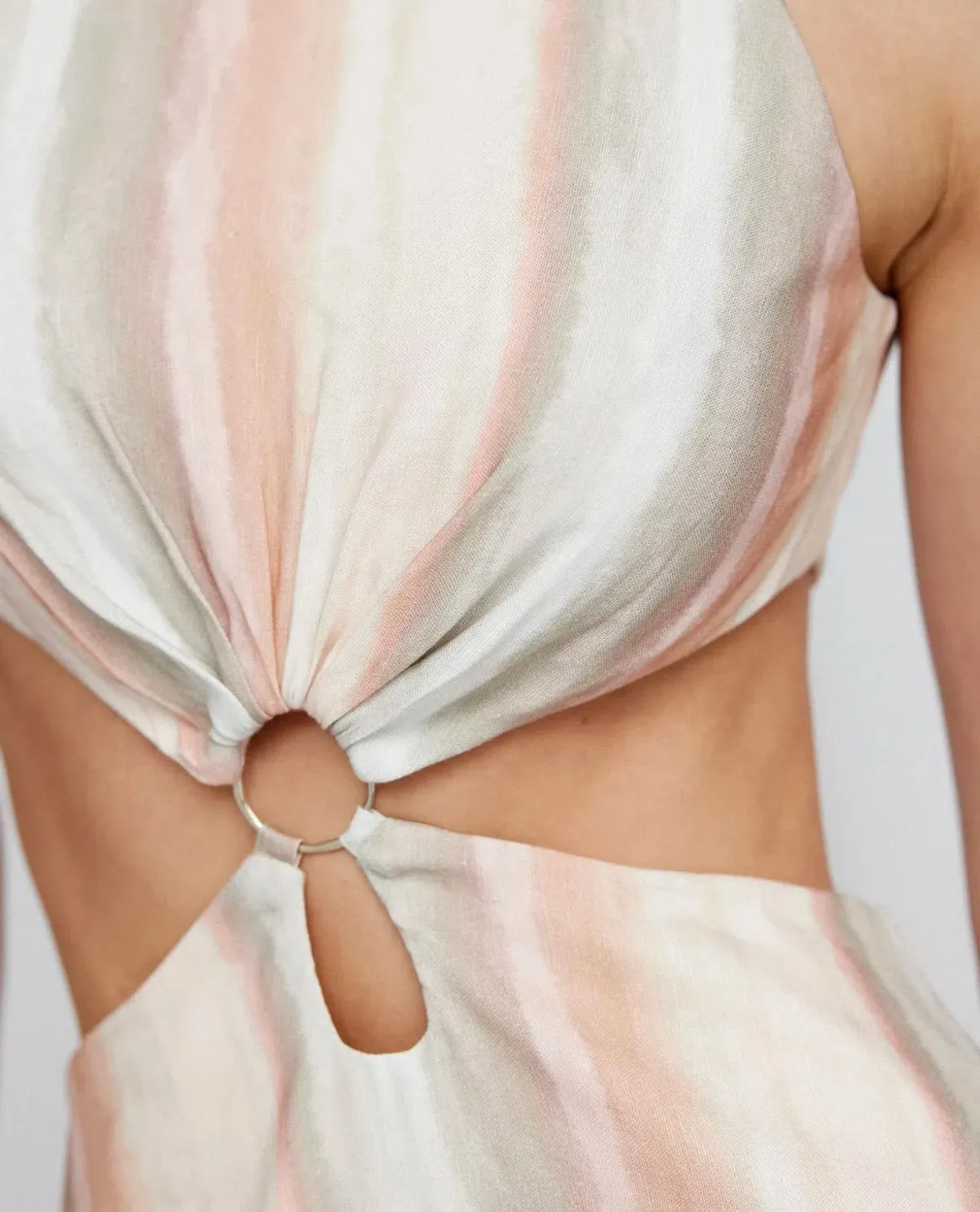 Significant Other Jessica Maxi Dress Watercolour Stripe Size 6 - Image 5