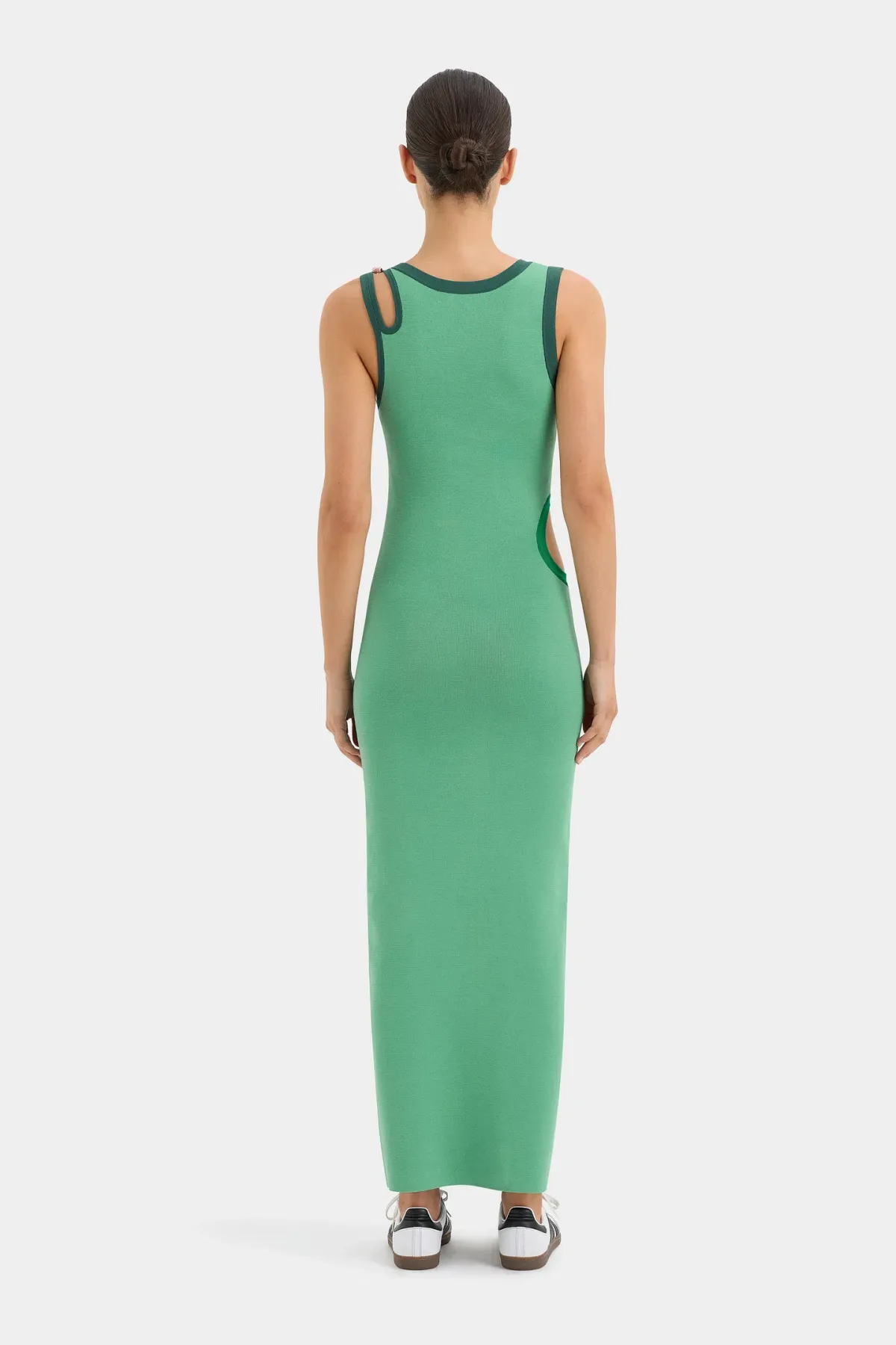 Sir the Label Salvador Cut Out Midi Dress Emerald Size 8  - Image 3