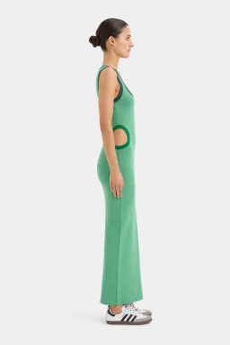 Sir the Label Salvador Cut Out Midi Dress Emerald Size 8  for rent on The Volte - image 2
