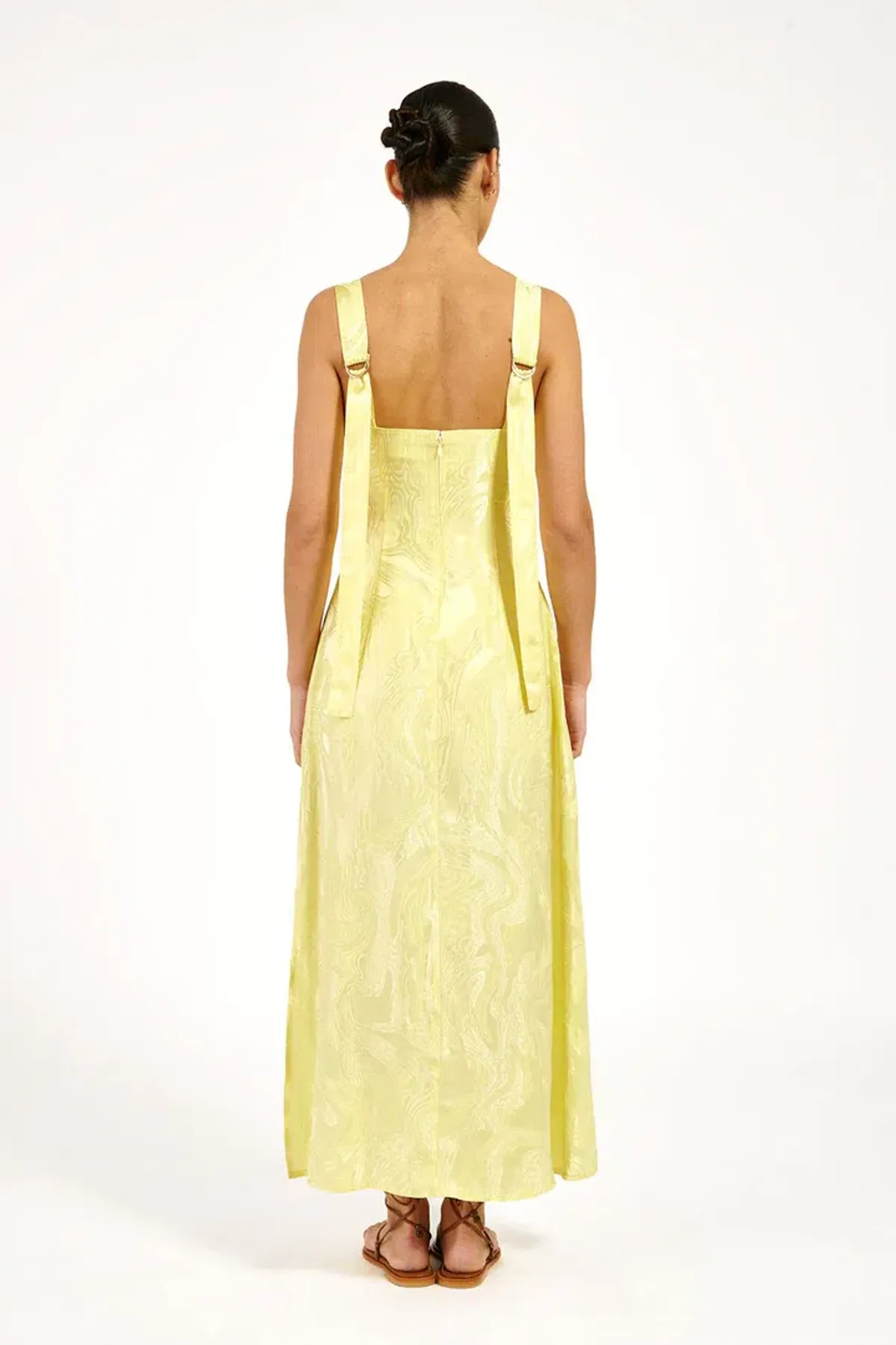 Roame Eiden Midi Dress in Limonchello Marma Size 3 / AU 12 - Image 2